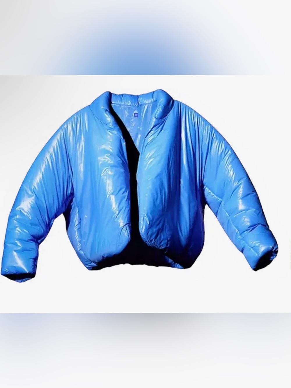 Yeezy X Gap round blue puffer jacket size M NWOT